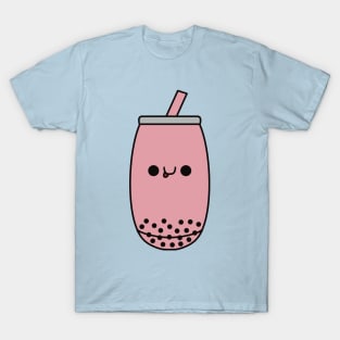 Cute Strawberry Bubble Tea - Kawaii Boba Tea T-Shirt